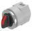704.413.018I - Selector switch actuator illuminated, 2 positions, short lever - 